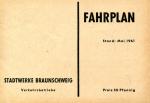 Fahrplan Stadtwerke Braunschweig 1961