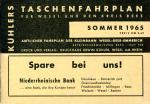 Kühlers Taschenfahrplan für den Kreis Rees 1965