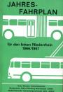 Fahrplan für den linken Niederrhein 1966 / 1967