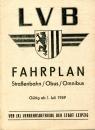 Fahrplan LVB Leipzig 1959