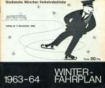 Fahrplan Stadtwerke München 1963 / 1964