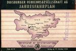 Fahrplan Duisburger Verkehrsgesellschaft 1958