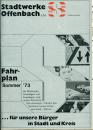 Fahrplan Stadtwerke Offenbach 1973