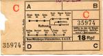 Fahrschein Neue Würzburger Straßenbahn 18 Rpf