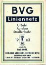 BVG Liniennetz 1963 Berlin (West)